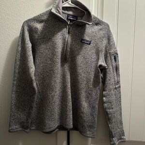 Patagonia Men's Zip-Up Sweater in Heather Gray